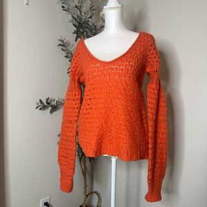 Free People XS Crashing Waves Bulky Knit Pullover Sweater